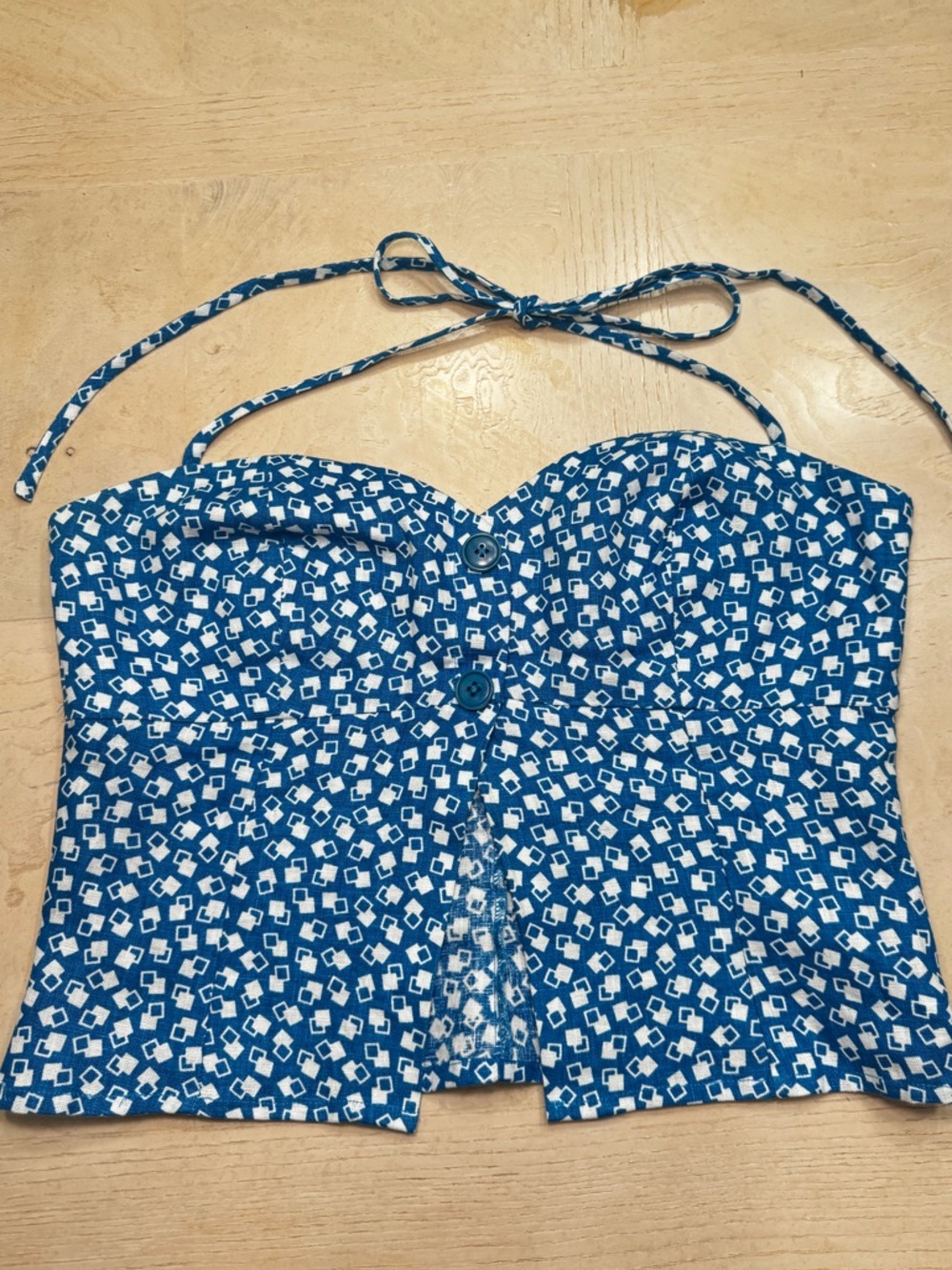 100% Linen Alexandria Halter Top
